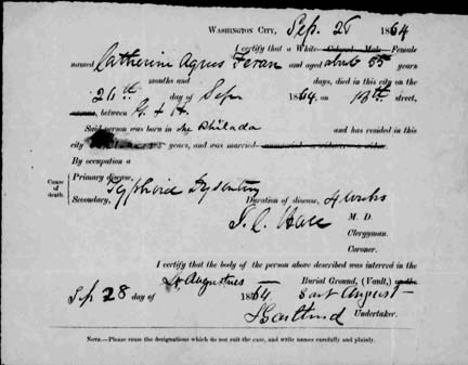 "Pennsylvania, Philadelphia City Death Certificates, 1803-1915," database with images, FamilySearch (https://familysearch.org/pal:/MM9.3.1/TH-266-11776-123159-84?cc=1320976 : 16 May 2014), 004010013 > image 8 of 1202; Philadelphia City Archives and Historical Society of Pennsylvania, Philadelphia.